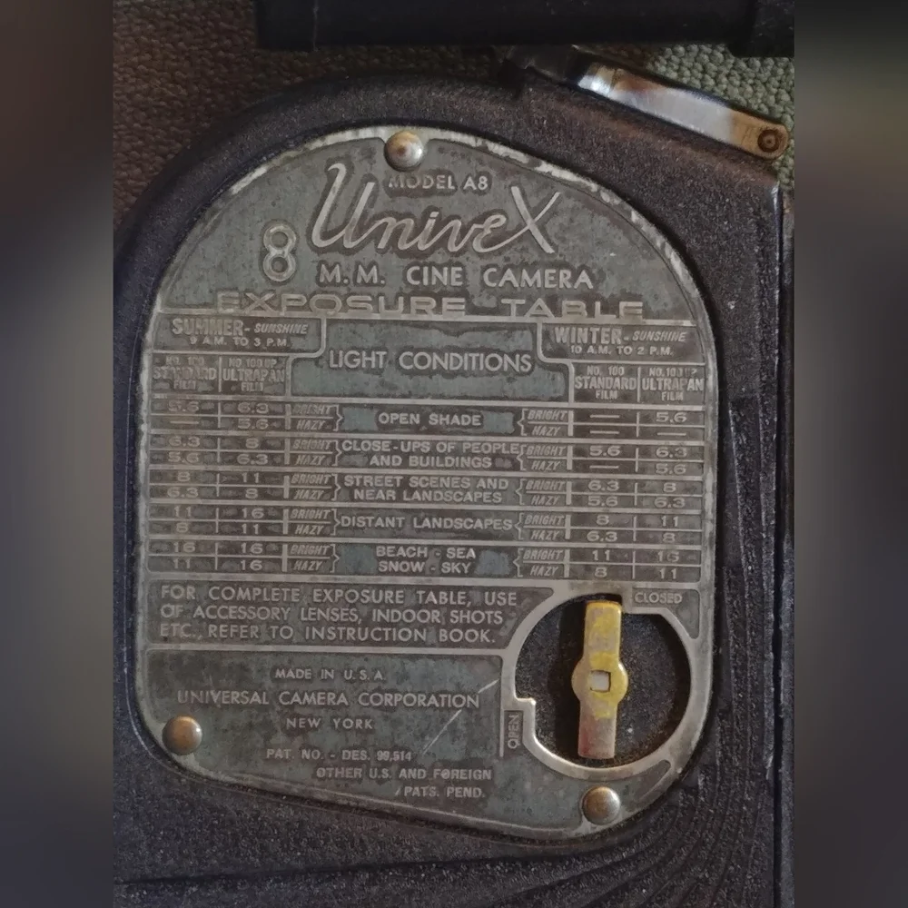 Univex Cine “8” Model A8 (1936)